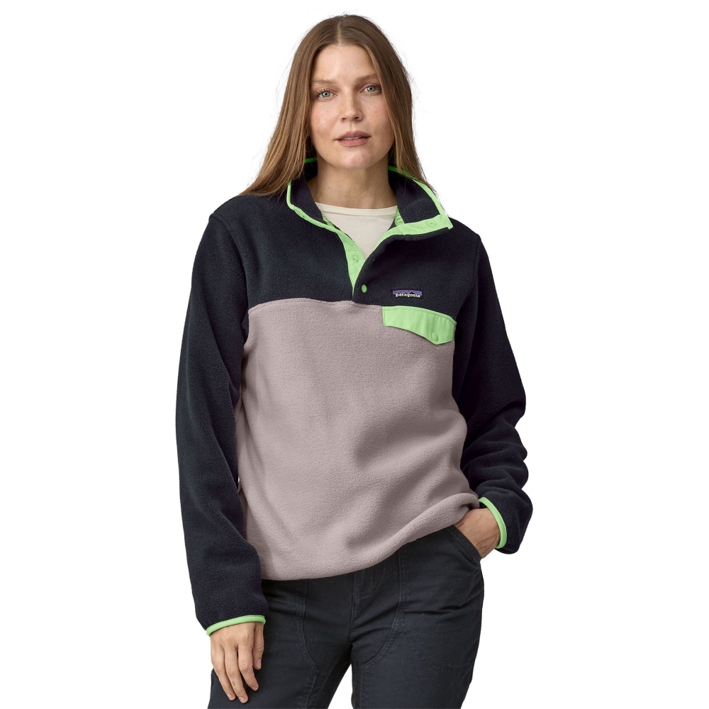 Patagonia LW Synch Snap-T P/O Women's Echo Purple 25455-ECPU fleeces en truien online bestellen bij Kathmandu Outdoor & Travel
