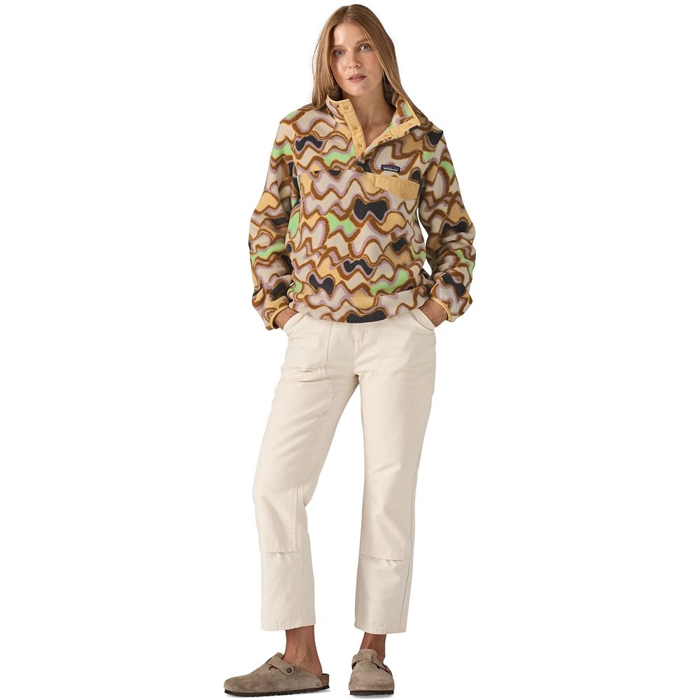 Patagonia LW Synch Snap-T P/O Women's Small Currents: Natural 25455-SCNL fleeces en truien online bestellen bij Kathmandu Outdoor & Travel