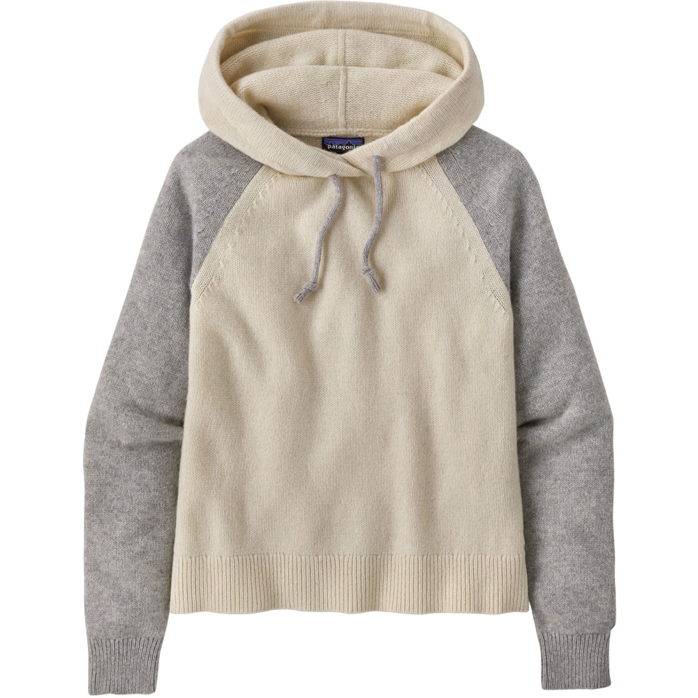 Patagonia Recycled Wool-Blend Hooded P/O Sweater Women's Dyno White 51095-DYWH fleeces en truien online bestellen bij Kathmandu Outdoor & Travel