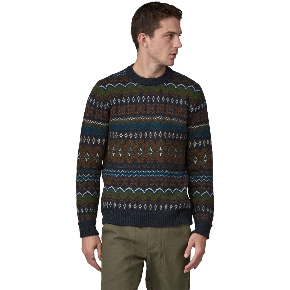 Patagonia Recycled Wool-Blend Sweater Helmsman: Smolder Blue 50655-HSMB fleeces en truien online bestellen bij Kathmandu Outdoor & Travel
