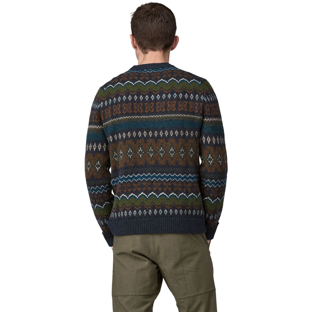 Patagonia Recycled Wool-Blend Sweater Helmsman: Smolder Blue 50655-HSMB fleeces en truien online bestellen bij Kathmandu Outdoor & Travel