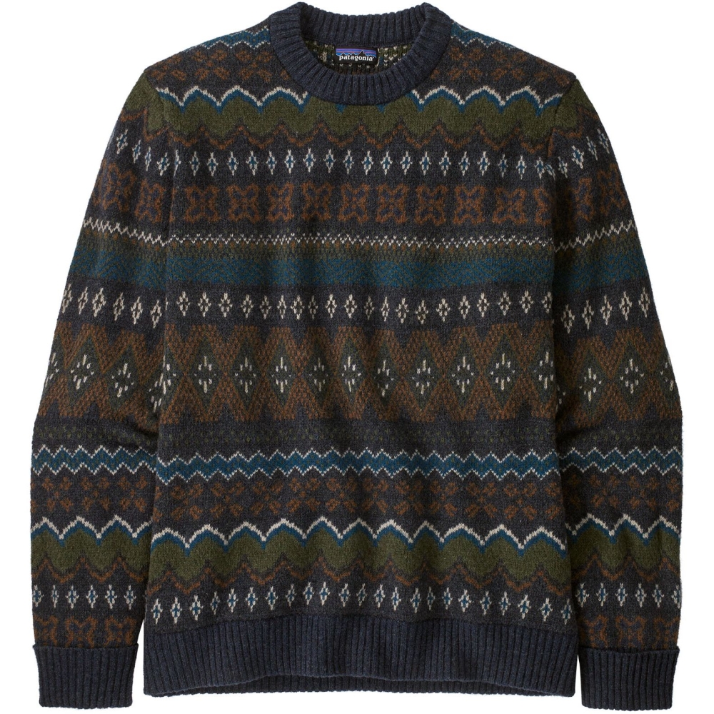 Patagonia Recycled Wool-Blend Sweater Helmsman: Smolder Blue 50655-HSMB fleeces en truien online bestellen bij Kathmandu Outdoor & Travel