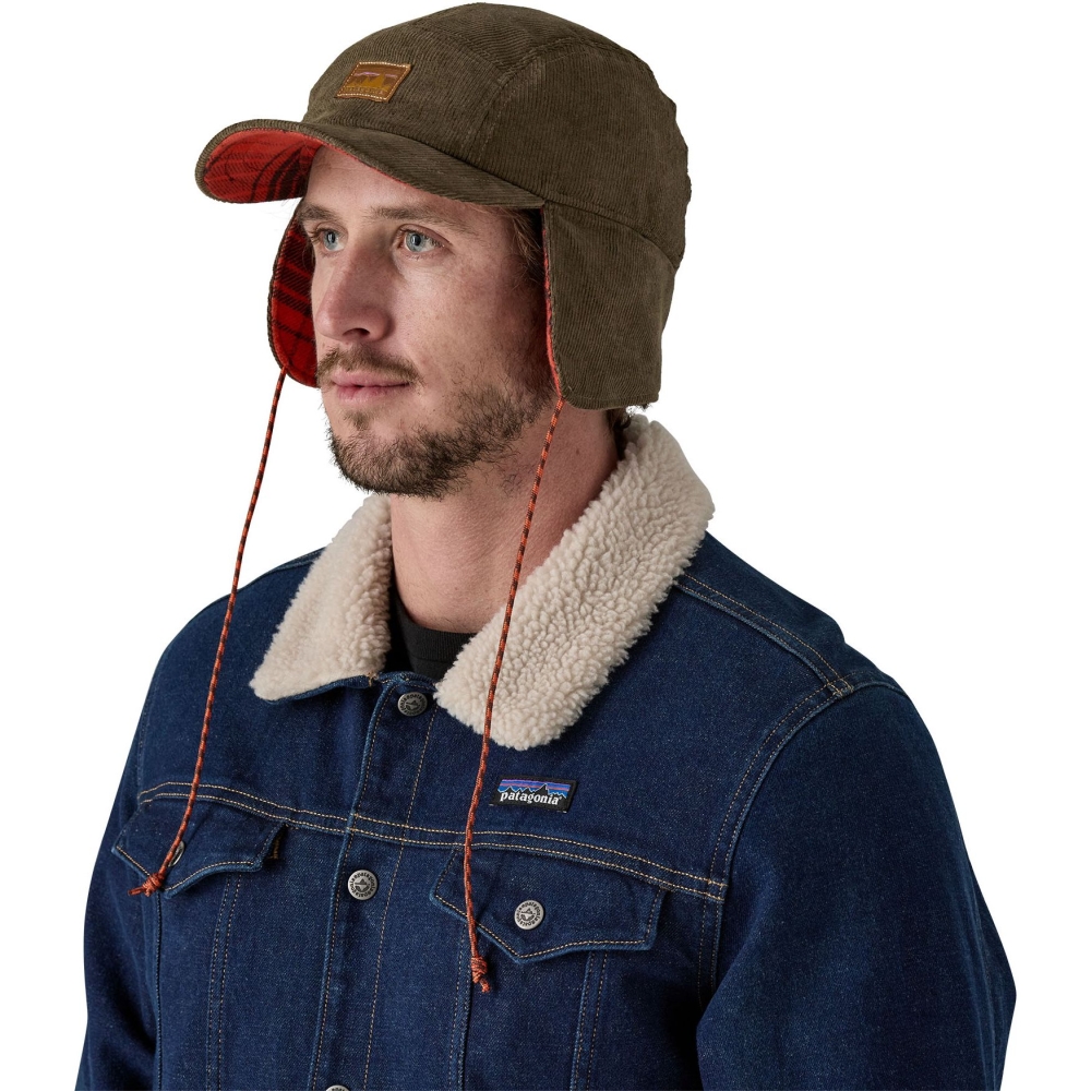 Patagonia Range Earflap Cap Dark Walnut 33530-DWA kleding accessoires online bestellen bij Kathmandu Outdoor & Travel