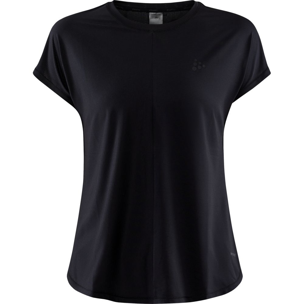 Craft Core Essence SS Tee Women's Black 1911242-999000 shirts en tops online bestellen bij Kathmandu Outdoor & Travel