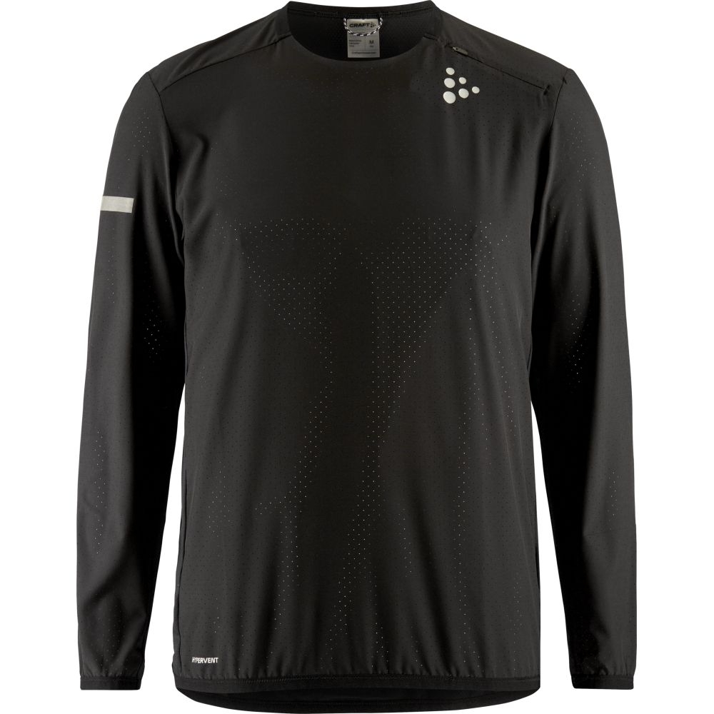 Craft Pro Hypervent LS Wind Top Black 1914584-999000 shirts en tops online bestellen bij Kathmandu Outdoor & Travel