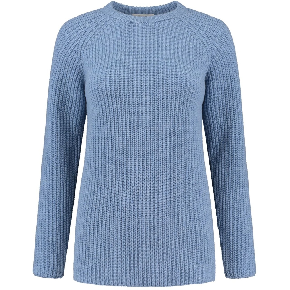 Blue Loop Originals Crewe Sweater Women's Light Blue Melange W-SW004-21-B233 fleeces en truien online bestellen bij Kathmandu Outdoor & Travel