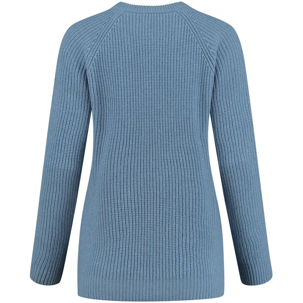 Blue Loop Originals Crewe Sweater Women's Light Blue Melange W-SW004-21-B233 fleeces en truien online bestellen bij Kathmandu Outdoor & Travel