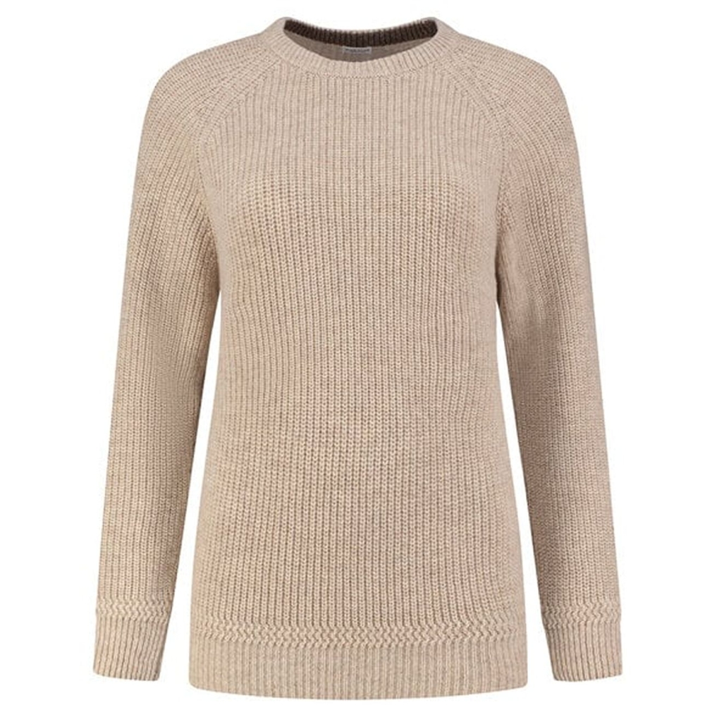 Blue Loop Originals Crewe Sweater Women's Light Beige W-SW004-21-B213 fleeces en truien online bestellen bij Kathmandu Outdoor & Travel