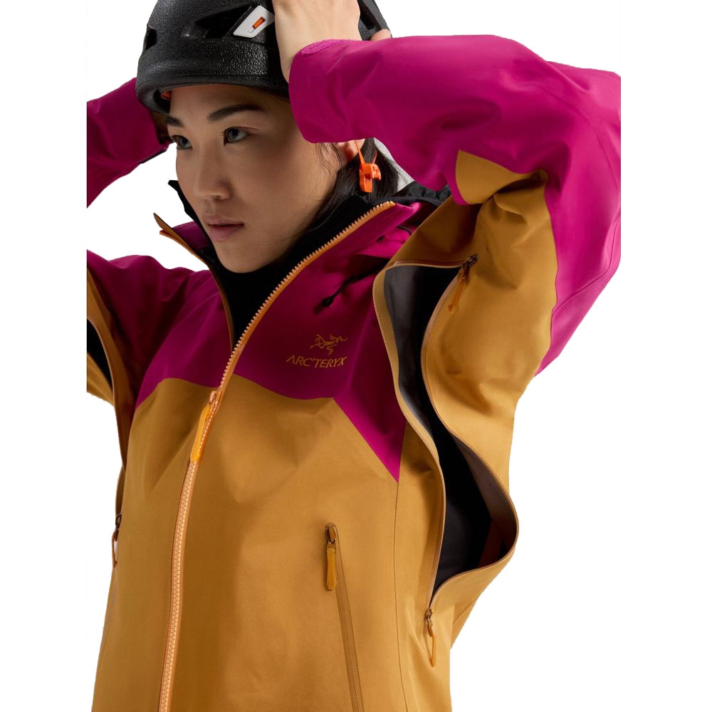 Arc'teryx Beta AR Jacket Women's Yukon/Amaranthus/Edziza 6605-Yukon jassen online bestellen bij Kathmandu Outdoor & Travel
