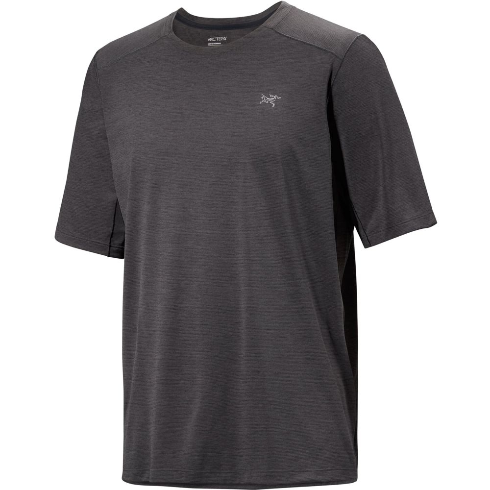 Arc'teryx Cormac Crew SS Black Heather 7664-Black Heather shirts en tops online bestellen bij Kathmandu Outdoor & Travel