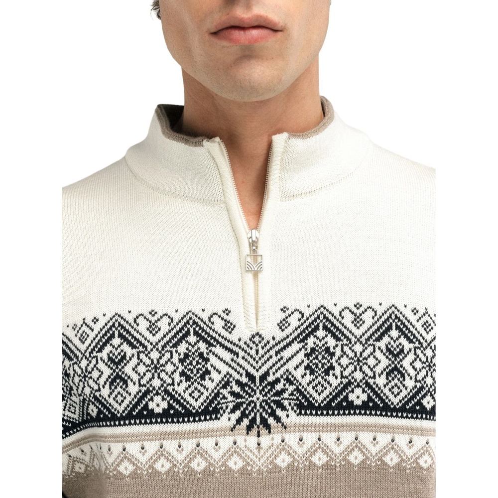 Dale Moritz Masc Sweater Mountainstone Sand 91391-P00 fleeces en truien online bestellen bij Kathmandu Outdoor & Travel