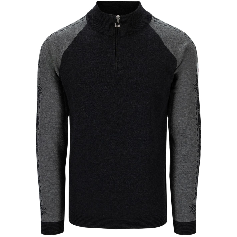 Dale Geilo Masc Sweater Darkcharcoal smoke 95041-E fleeces en truien online bestellen bij Kathmandu Outdoor & Travel