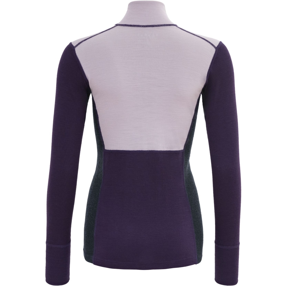 Devold Lauparen Merino 190 Zip Neck Women's Orchid/Lilac/Ink GO 245 244 A-167B onderkleding/thermokleding online bestellen bij Kathmandu Outdoor & Travel