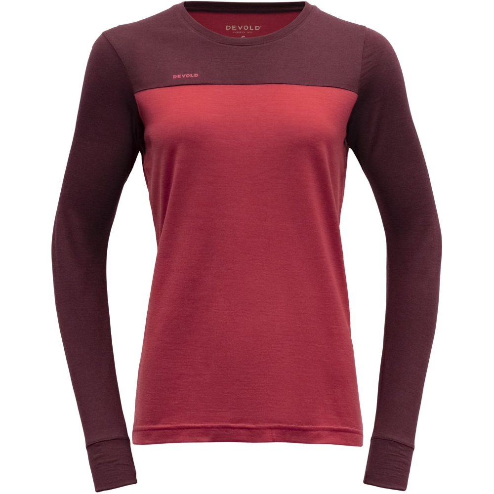 Devold Norang Merino 150 Shirt Women's Port/Beauty GO 180 226 B-744B onderkleding/thermokleding online bestellen bij Kathmandu Outdoor & Travel