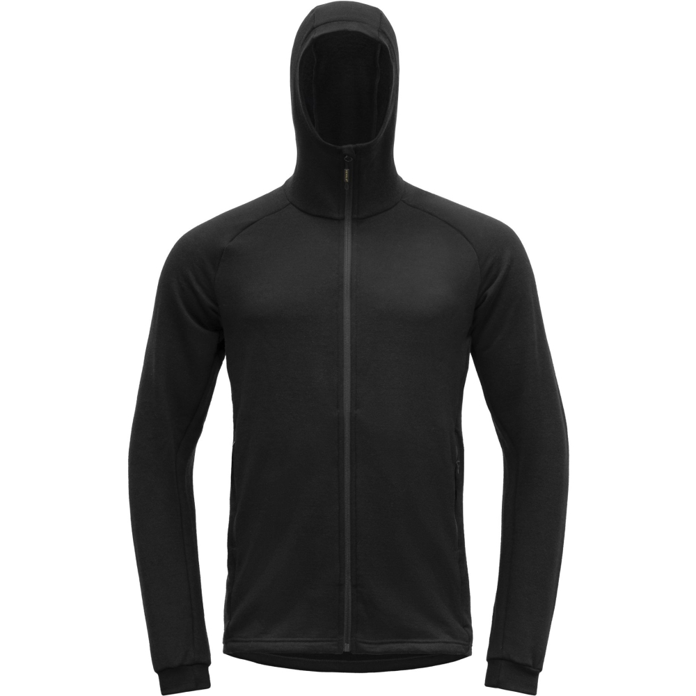 Devold Nibba Merino Jkt Hood  Caviar GO 264 450 C-960A fleeces en truien online bestellen bij Kathmandu Outdoor & Travel