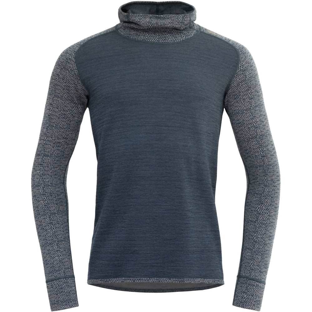 Devold Kvittega Merino 230 Hoodie Fog GO 340 304 A-402A onderkleding/thermokleding online bestellen bij Kathmandu Outdoor & Travel