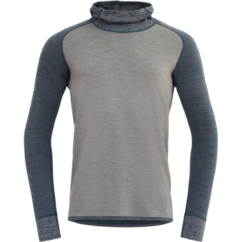 Devold Kvittega Merino 230 Hoodie Fog GO 340 304 A-402A onderkleding/thermokleding online bestellen bij Kathmandu Outdoor & Travel