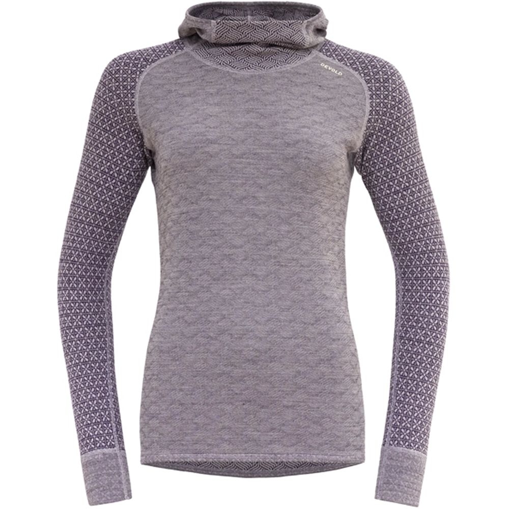 Devold Kvittega Merino 230 Hoodie Women's Orchid GO 324 306 A-167A onderkleding/thermokleding online bestellen bij Kathmandu Outdoor & Travel