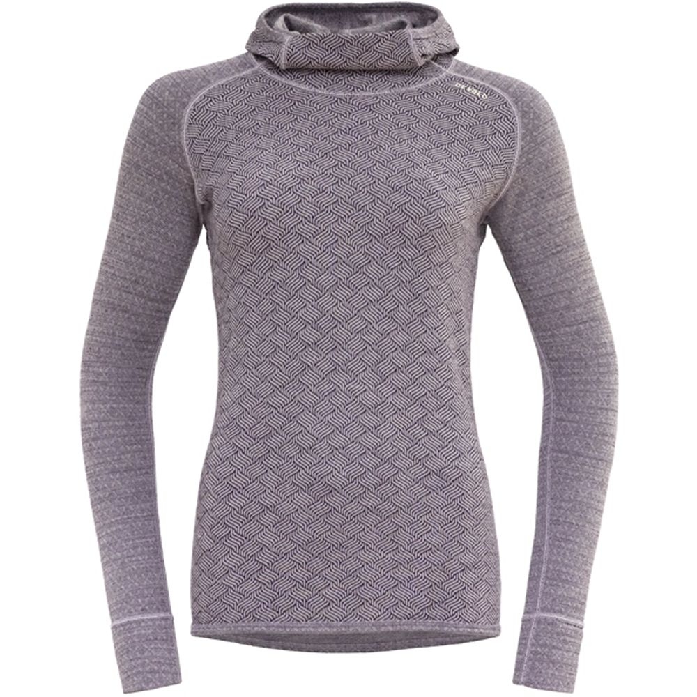 Devold Kvittega Merino 230 Hoodie Women's Orchid GO 324 306 A-167A onderkleding/thermokleding online bestellen bij Kathmandu Outdoor & Travel