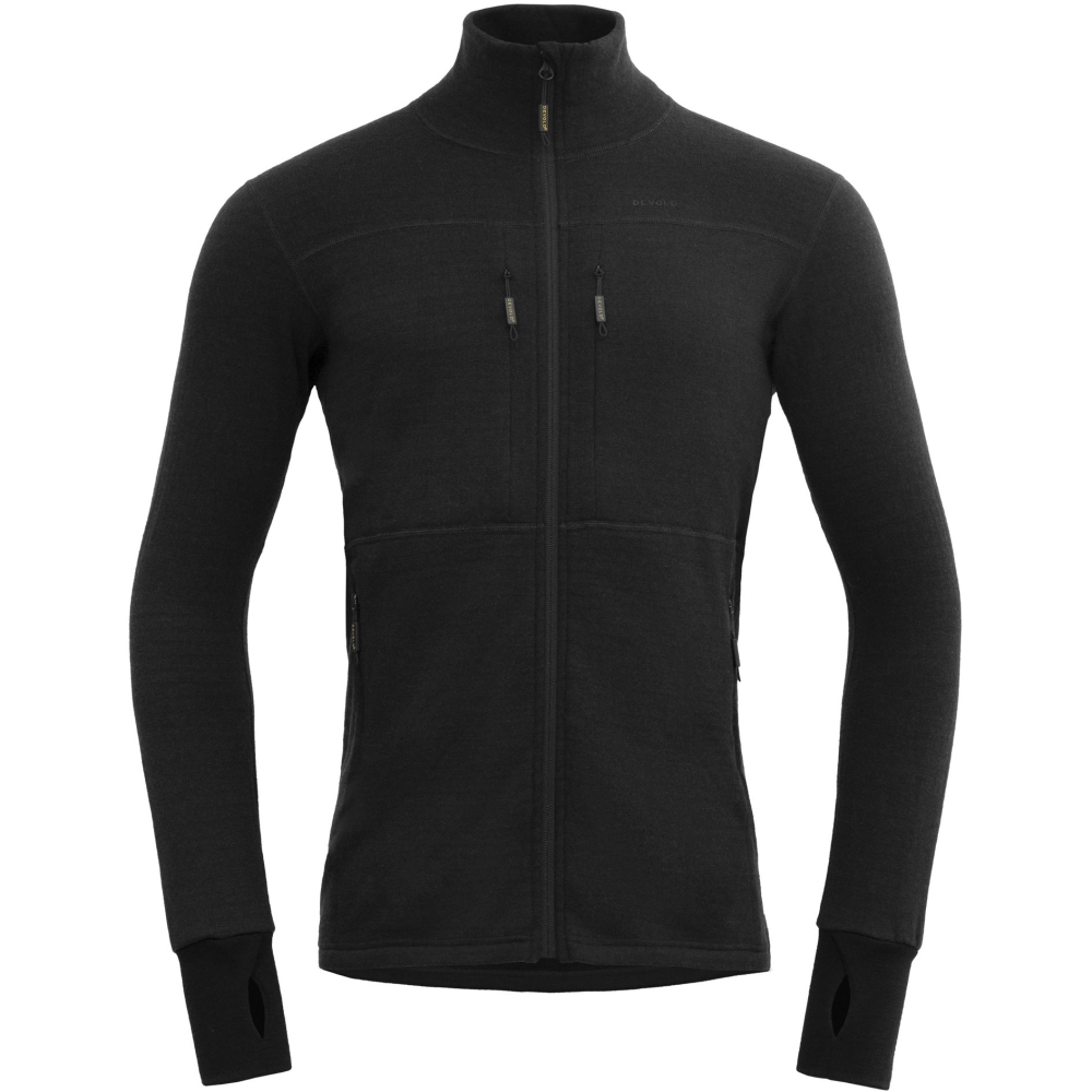 Devold Egga Grid Merino Jkt Caviar GO 206 450 A-960A fleeces en truien online bestellen bij Kathmandu Outdoor & Travel