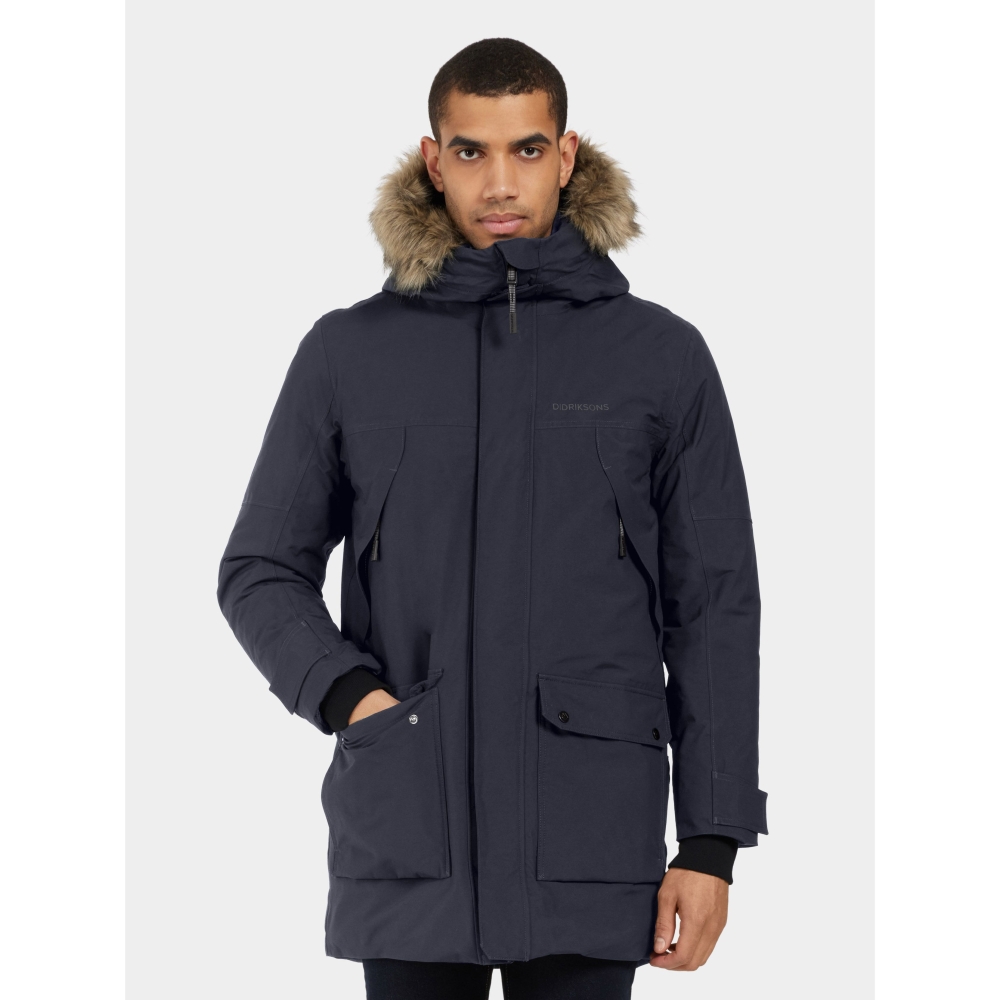 Didriksons Rick Usx Parka Dark Night Blue 505475-999 jassen online bestellen bij Kathmandu Outdoor & Travel