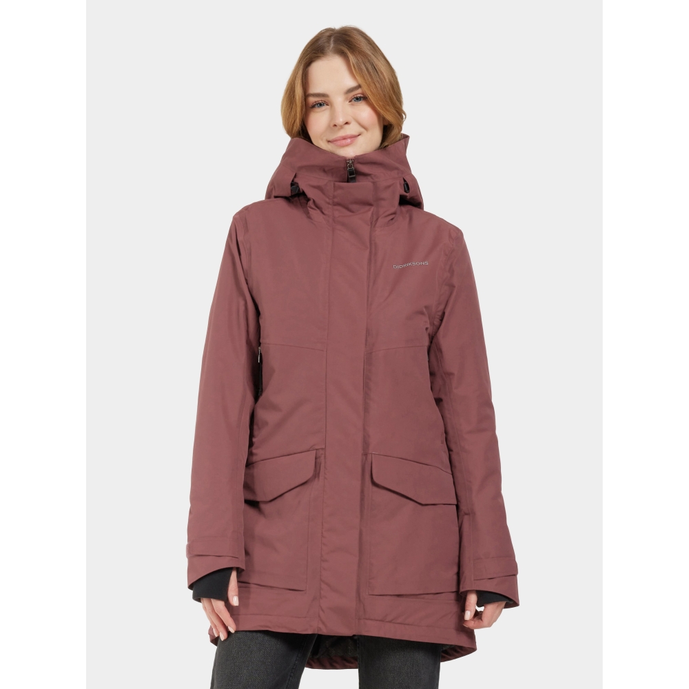 Didriksons Frida Parka 7 Women's Old rust 505777-147 jassen online bestellen bij Kathmandu Outdoor & Travel