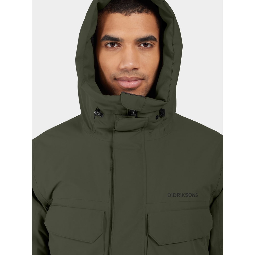 Didriksons Drew Usx Parka 8 Deep Green 505778-300 jassen online bestellen bij Kathmandu Outdoor & Travel