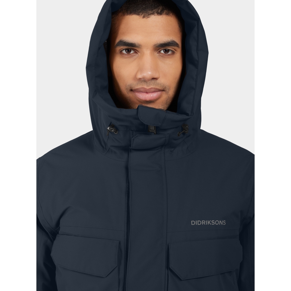 Didriksons Drew Usx Parka 8 Dark Night Blue 505778-999 jassen online bestellen bij Kathmandu Outdoor & Travel