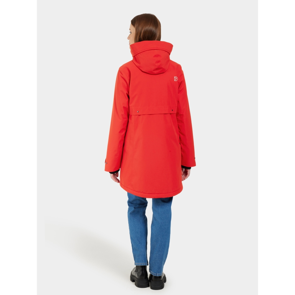 Didriksons Helle Parka 5 Women's Pomme Red 504301-463 jassen online bestellen bij Kathmandu Outdoor & Travel