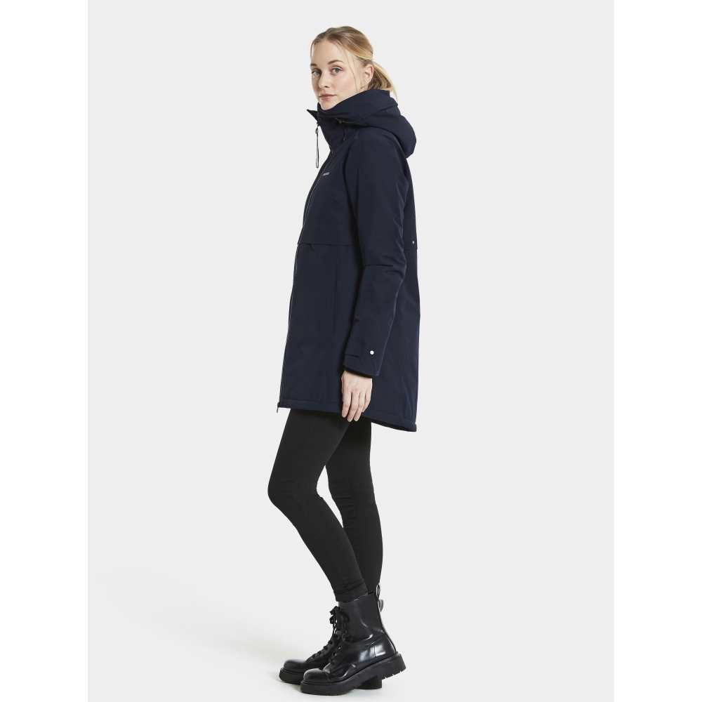 Didriksons Helle Parka 5 Women's Dark Night Blue 504301-999 jassen online bestellen bij Kathmandu Outdoor & Travel