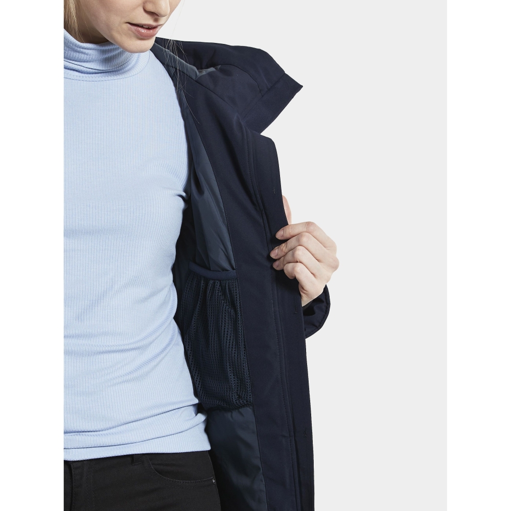 Didriksons Helle Parka 5 Women's Dark Night Blue 504301-999 jassen online bestellen bij Kathmandu Outdoor & Travel