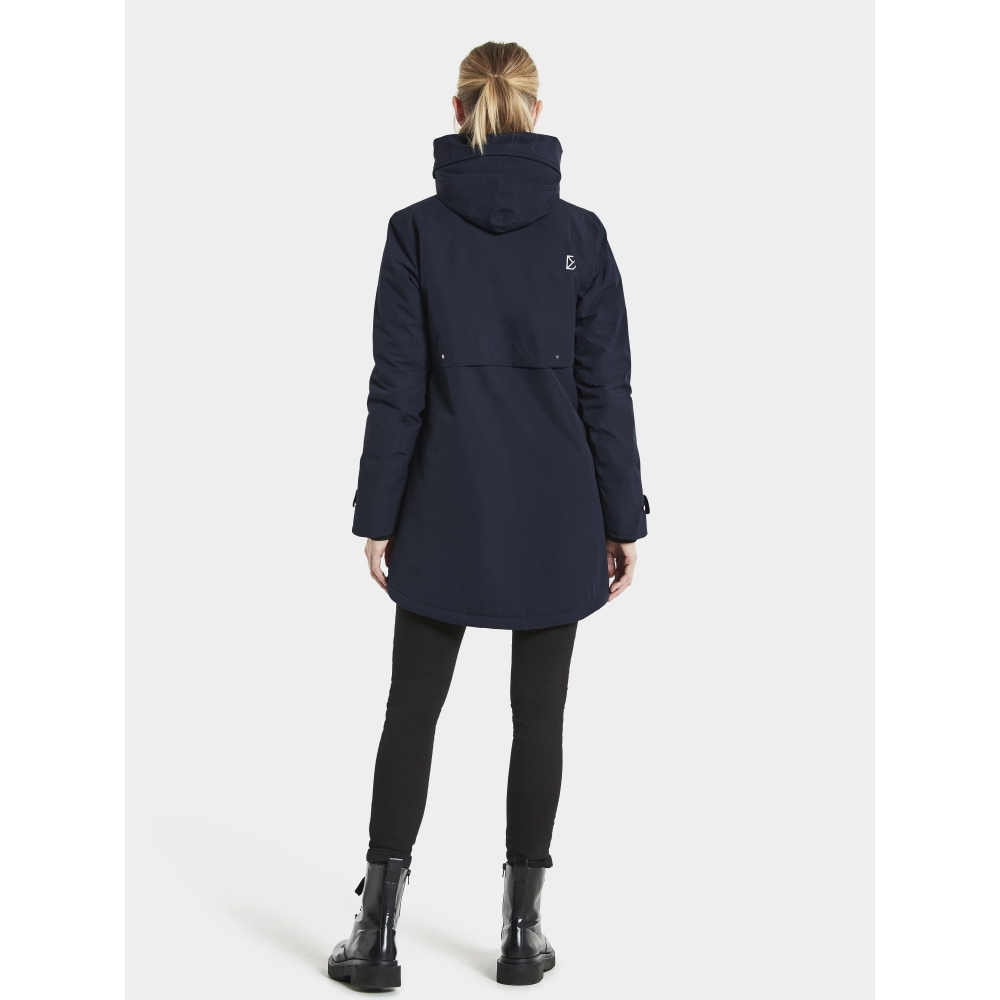 Didriksons Helle Parka 5 Women's Dark Night Blue 504301-999 jassen online bestellen bij Kathmandu Outdoor & Travel