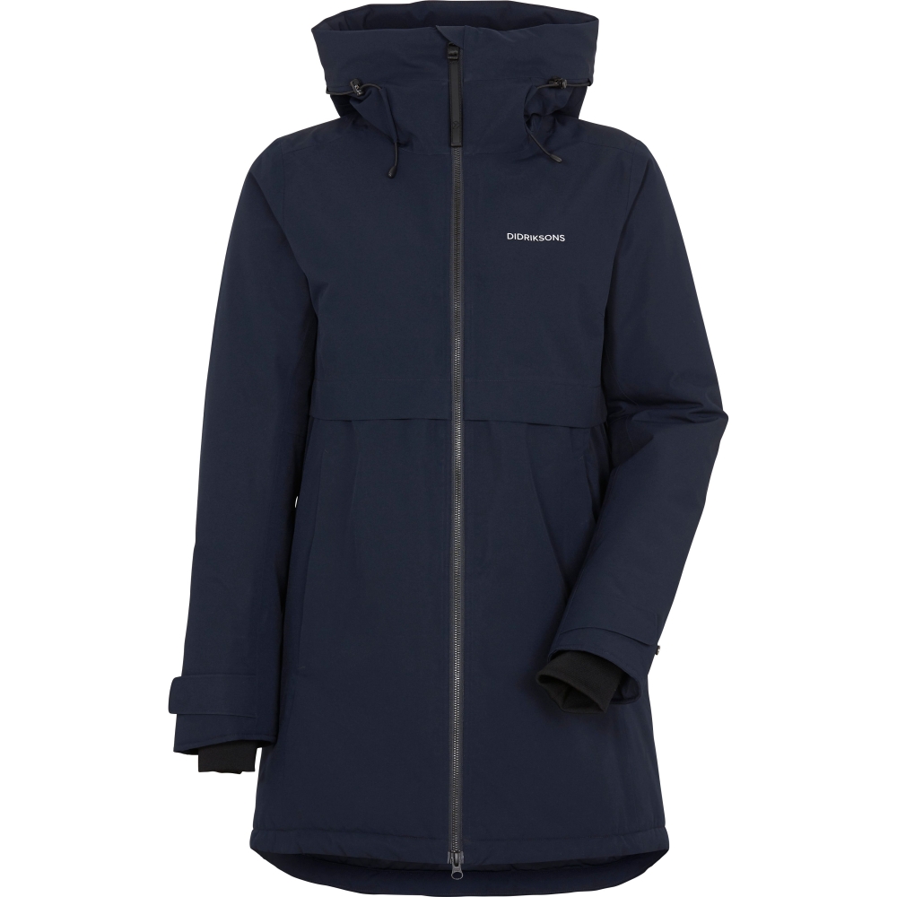 Didriksons Helle Parka 5 Women's Dark Night Blue 504301-999 jassen online bestellen bij Kathmandu Outdoor & Travel