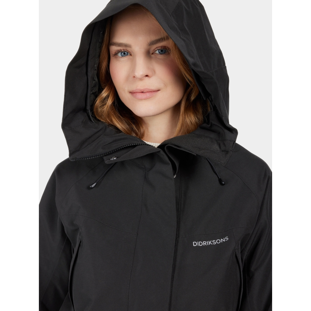 Didriksons Ilma Parka 8 Women's Black 505776-060 jassen online bestellen bij Kathmandu Outdoor & Travel