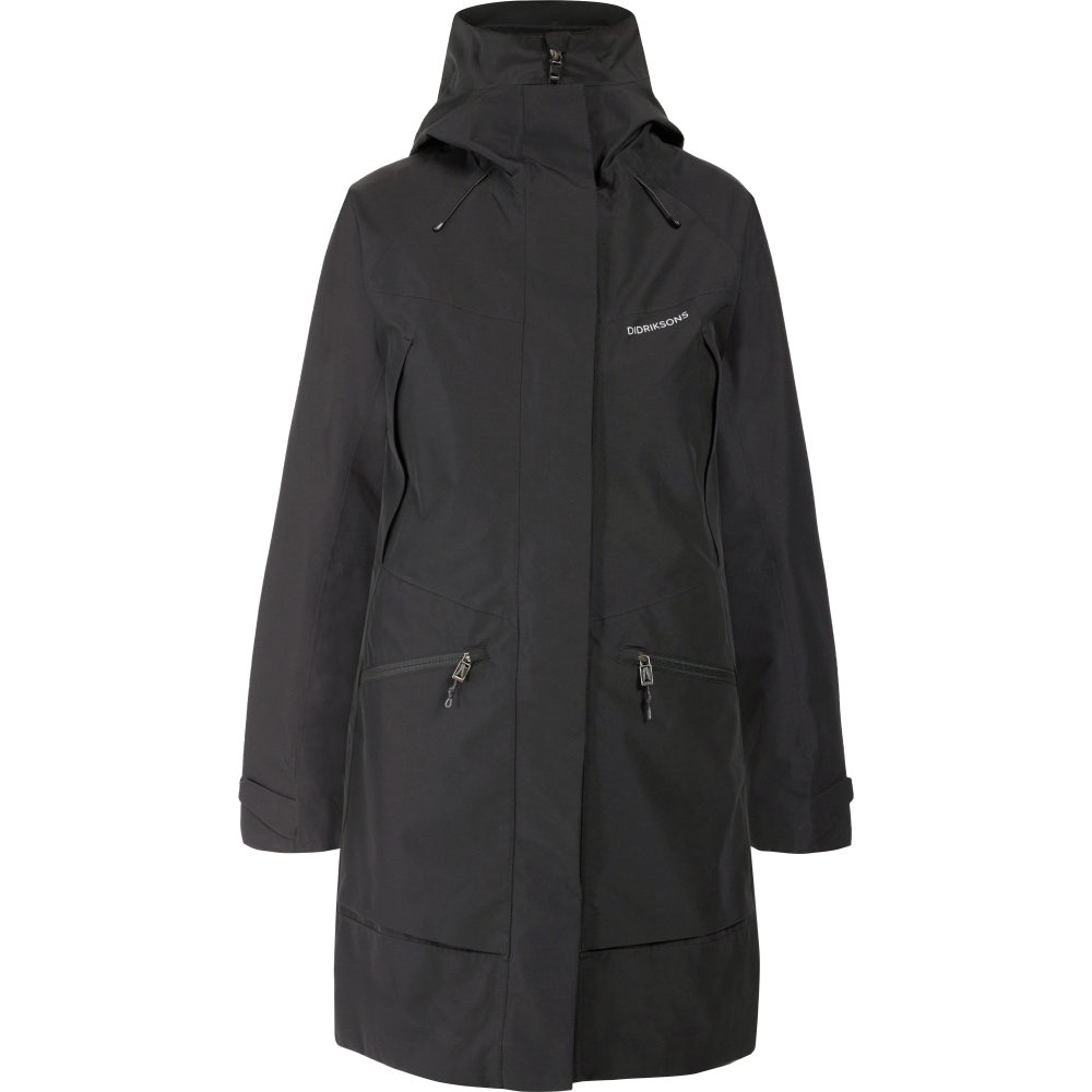 Didriksons Ilma Parka 8 Women's Black 505776-060 jassen online bestellen bij Kathmandu Outdoor & Travel
