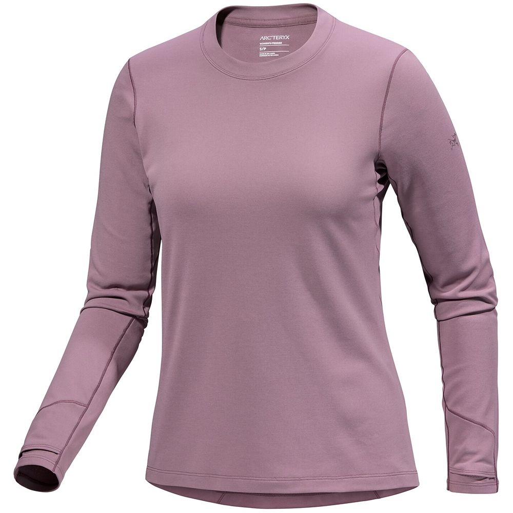 Arc'teryx Taema THM Crew LS Women's Interstellar Heather 8475-Interstellar He shirts en tops online bestellen bij Kathmandu Outdoor & Travel