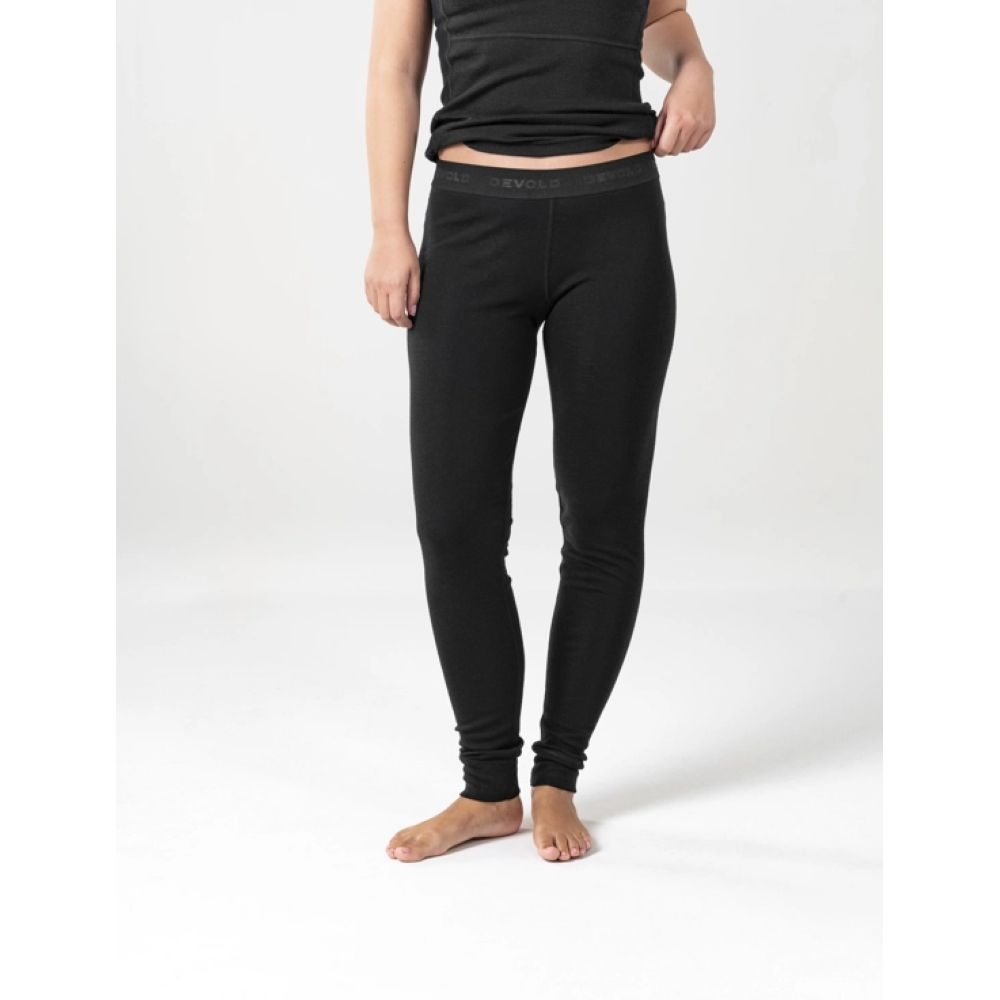 Devold Lauparen Merino 190 Longs Women's Black GO 245 110 B-950A onderkleding/thermokleding online bestellen bij Kathmandu Outdoor & Travel