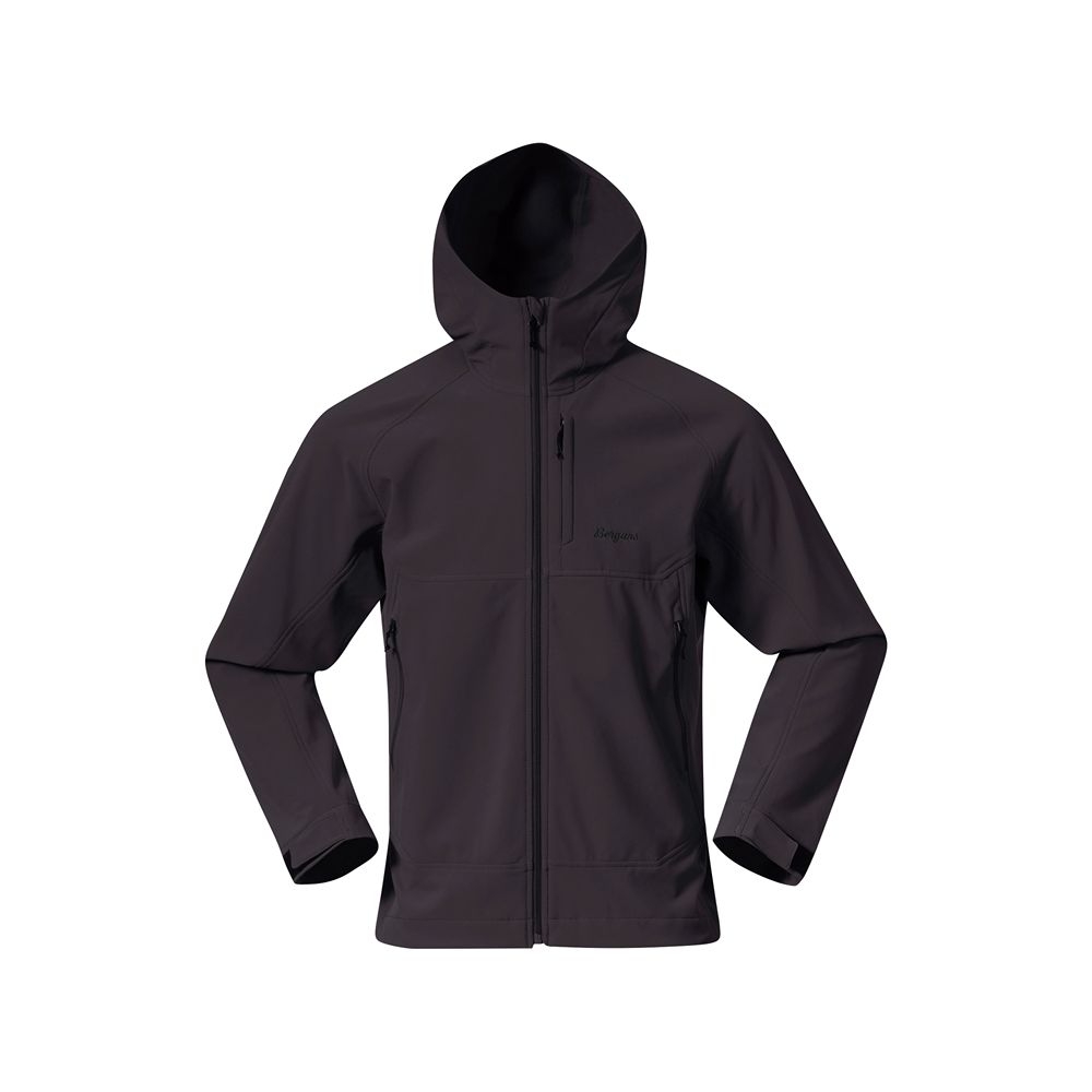 Bergans Vaagaa Softshell Jacket Hood Black 3362-91 jassen online bestellen bij Kathmandu Outdoor & Travel