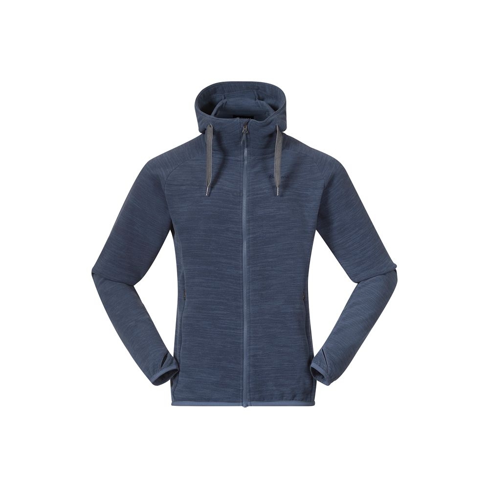 Bergans Hareid Fleece Jacket Granite Blue 3027-24412 fleeces en truien online bestellen bij Kathmandu Outdoor & Travel