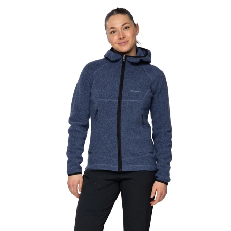 Bergans  Vaagaa Merino Terry Midlayer Hoodie Women's Granite Blue
