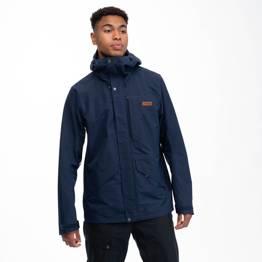 Bergans Nordmarka 2L Shell Jacket Navy Blue 3070-557 jassen online bestellen bij Kathmandu Outdoor & Travel