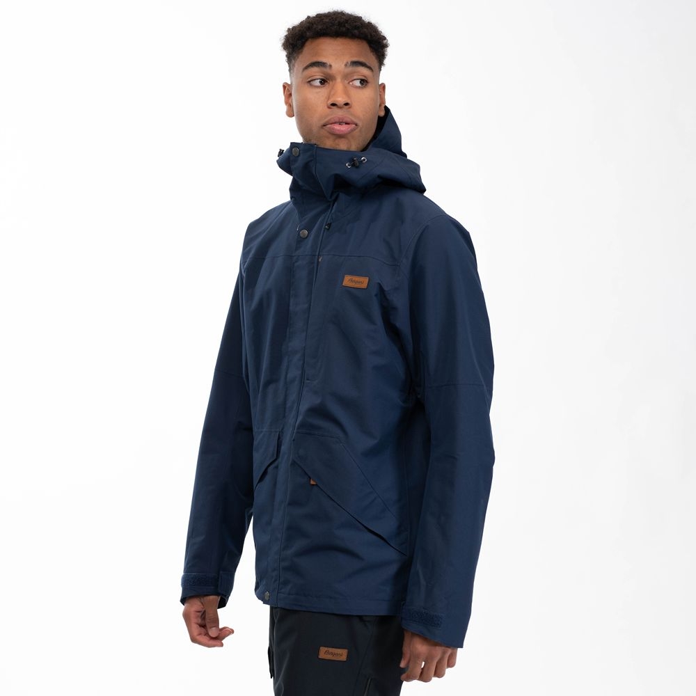 Bergans Nordmarka 2L Shell Jacket Navy Blue 3070-557 jassen online bestellen bij Kathmandu Outdoor & Travel