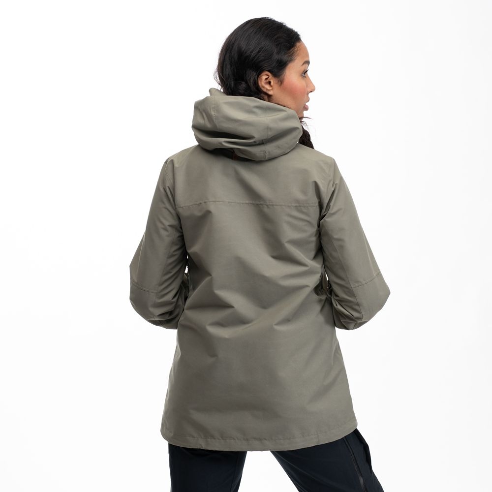 Bergans Nordmarka 2L Shell Jacket Women's Green Mud 3072-12731 jassen online bestellen bij Kathmandu Outdoor & Travel