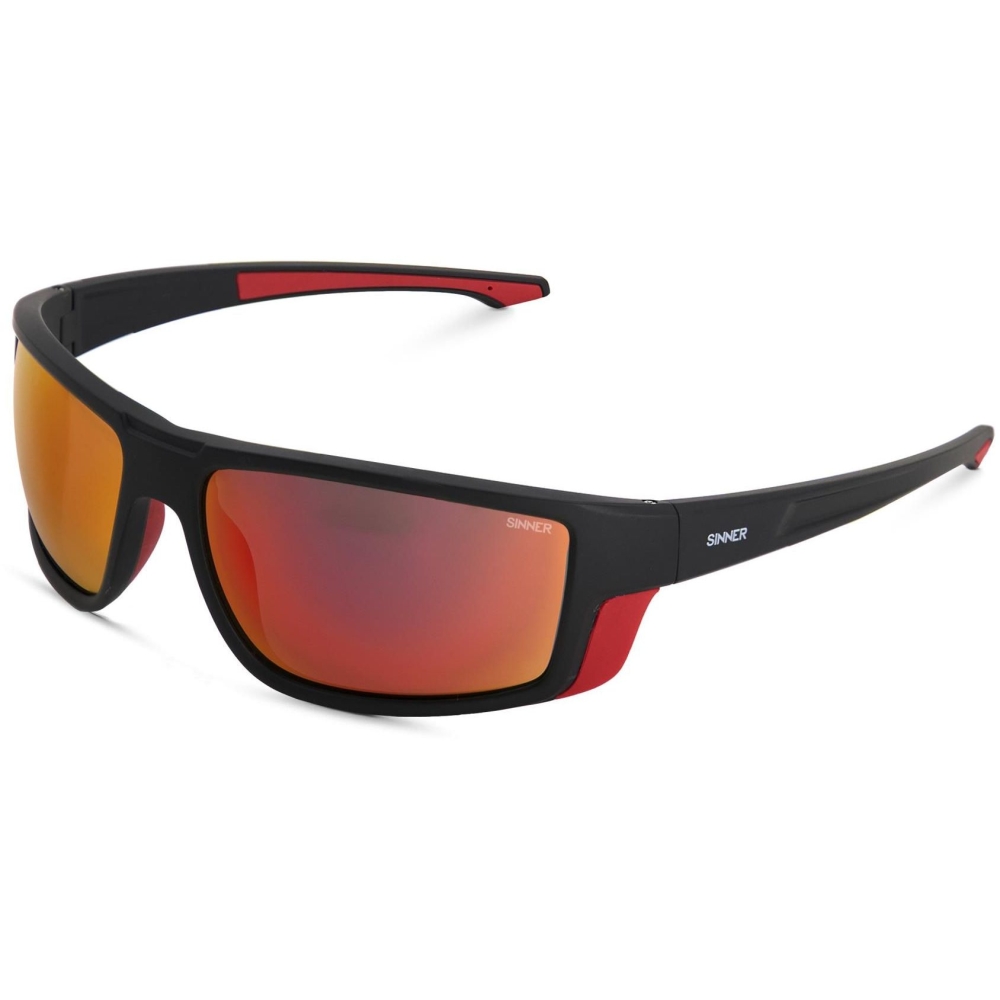 Sinner Elbrus Matte Black/Matte Red SISU-892-10-58 zonnebrillen online bestellen bij Kathmandu Outdoor & Travel