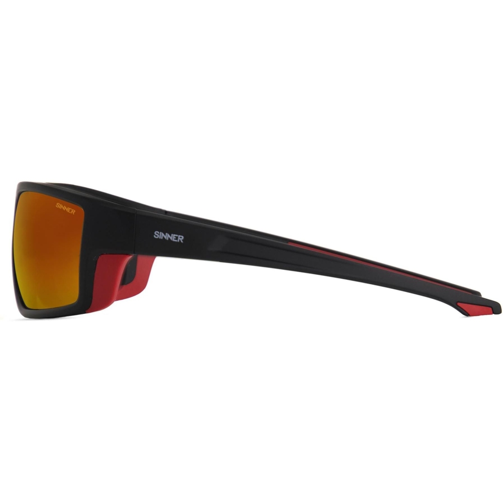 Sinner Elbrus Matte Black/Matte Red SISU-892-10-58 zonnebrillen online bestellen bij Kathmandu Outdoor & Travel