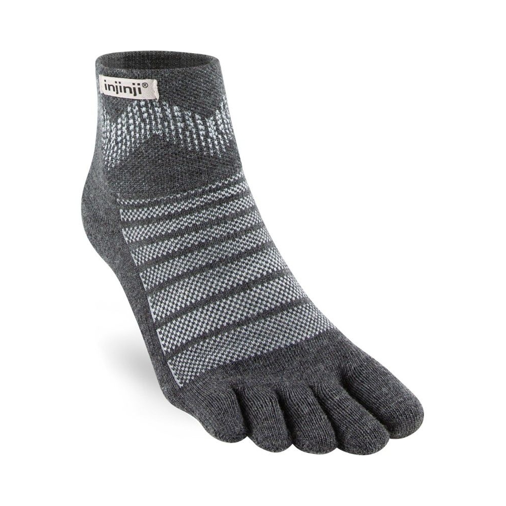 Injinji Outdoor Midweight Mini-Crew Wool Slate IS223630-SLA sokken online bestellen bij Kathmandu Outdoor & Travel