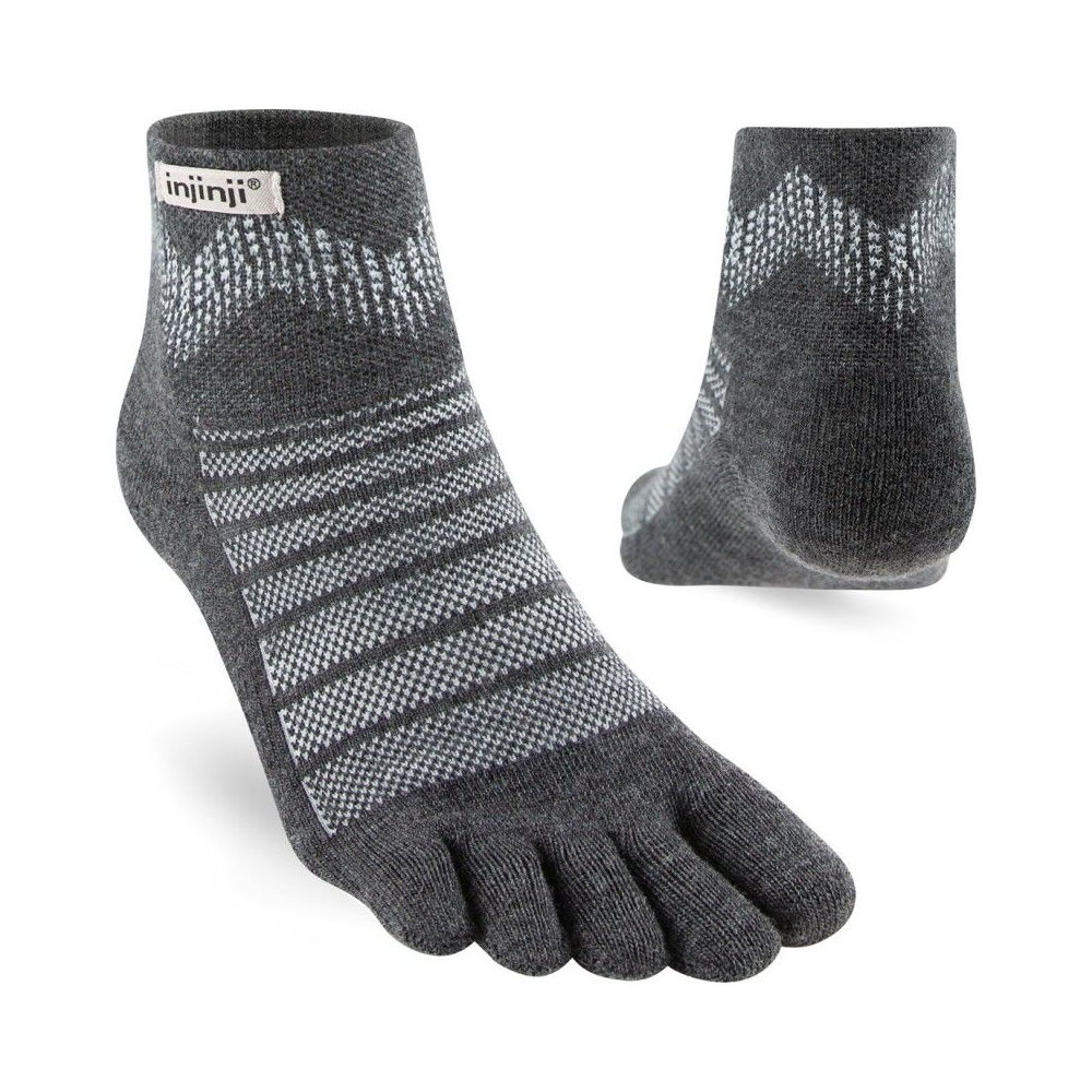Injinji Outdoor Midweight Mini-Crew Wool Slate IS223630-SLA sokken online bestellen bij Kathmandu Outdoor & Travel
