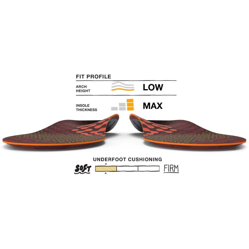 Superfeet Active Cushion Low Arch Tandoori Spice FL4351 schoenonderhoud online bestellen bij Kathmandu Outdoor & Travel