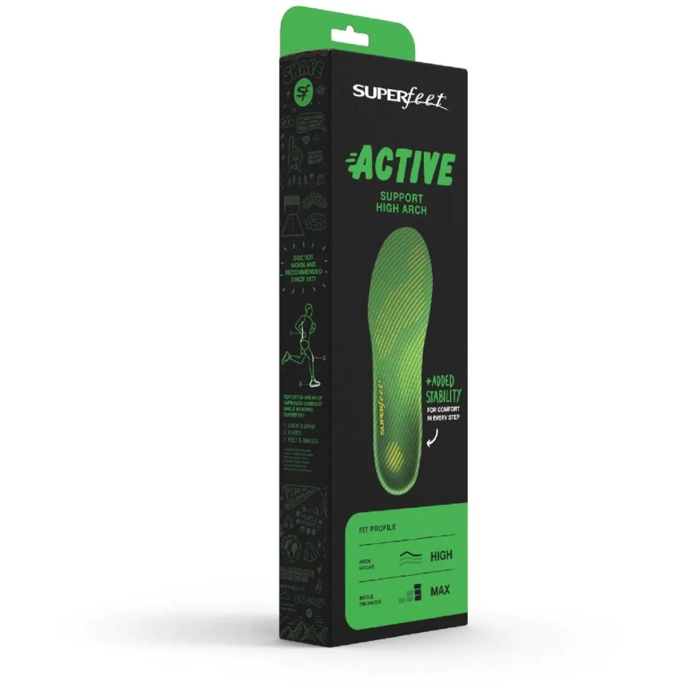 Superfeet Active Support High Arch Citron FL9862 schoenonderhoud online bestellen bij Kathmandu Outdoor & Travel