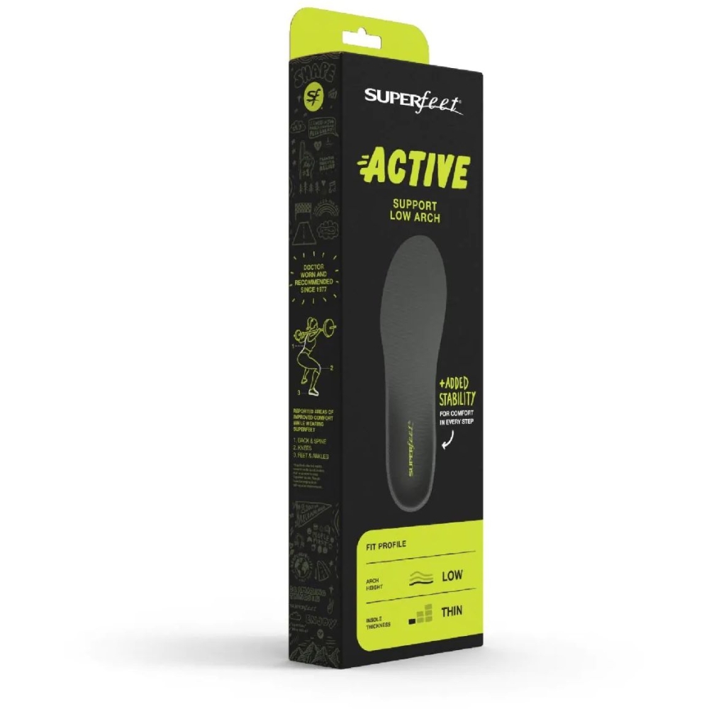 Superfeet Active Support Low Arch Gunmetal FL9320 schoenonderhoud online bestellen bij Kathmandu Outdoor & Travel